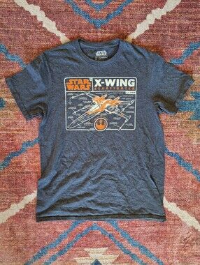 Fifth Sun Star Wars X-Wing Graphic Tee - Navy & Orange